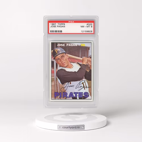 1967 Topps #322 Jose Pagan (PSA 8 NM-MT)