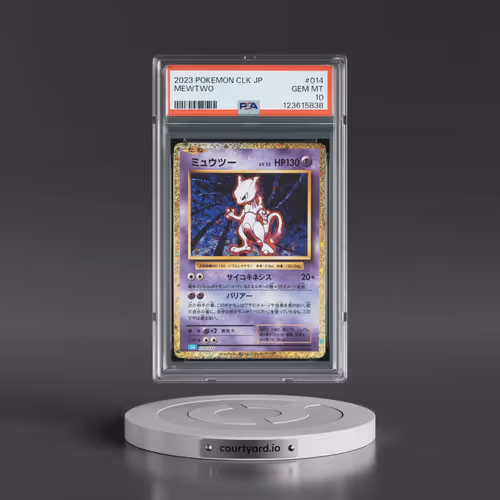 2023 Pokémon Clk-Trading Card Game Classic Blastoise & Suicune EX Deck #014 Mewtwo (PSA 10 GEM MINT)