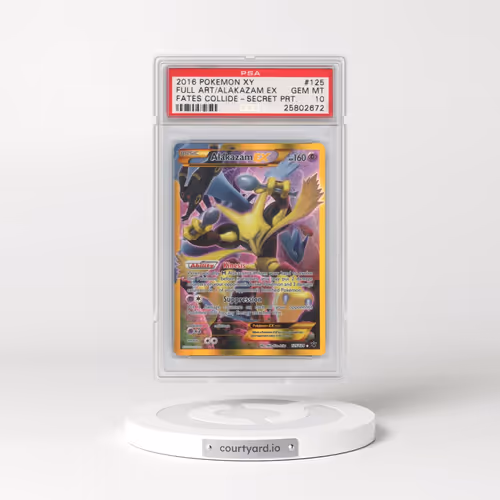 2016 Pokémon XY Fates Collide #125 Alakazam EX - Holo Full Art Secret (PSA 10 GEM MINT)