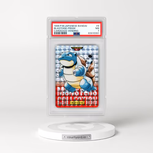 1996 Pokémon Bandai Carddass Vending #9 Blastoise-Prism (PSA 7 NM)