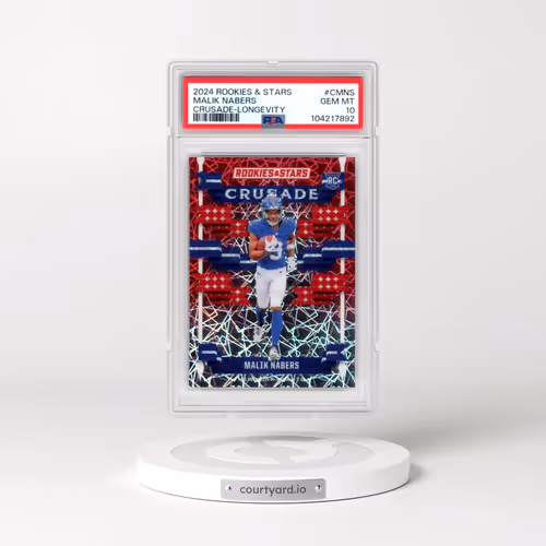 2024 Panini Rookies & Stars Crusade #CMNS Malik Nabers - Longevity (PSA 10 GEM MINT)