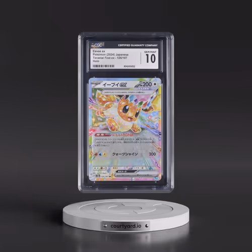 2024 Pokémon Sv8a-Terastal Fest EX #126 Eevee EX - Holo (CGC 10 GEM MINT)