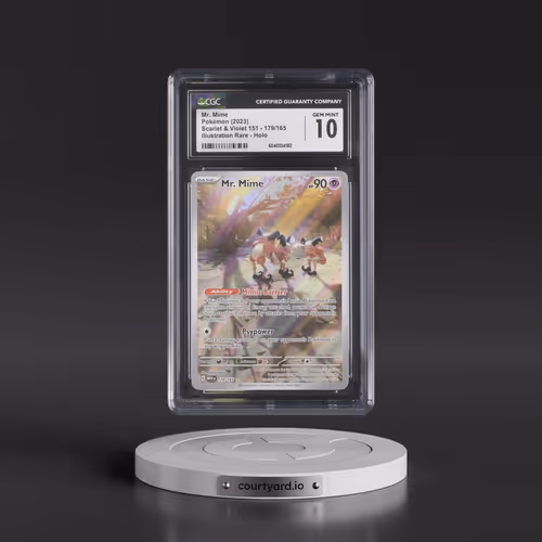 2023 Scarlet & Violet 151 - MEW EN #179/165 Mr. Mime - Illustration Rare Holo (CGC 10 GEM MINT)