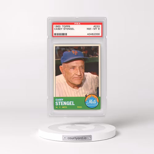 1963 Topps #233 Casey Stengel (PSA 8 NM-MT)