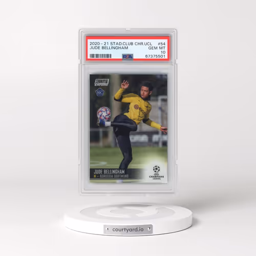 2020 Stadium Club Chrome UEFA Champions League #54 Jude Bellingham (PSA 10 GEM MINT)