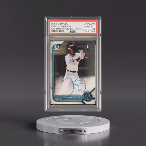 2022 Bowman Chrome Prospect Autographs #CPAKW Kahlil Watson (PSA 8 NM-MT)