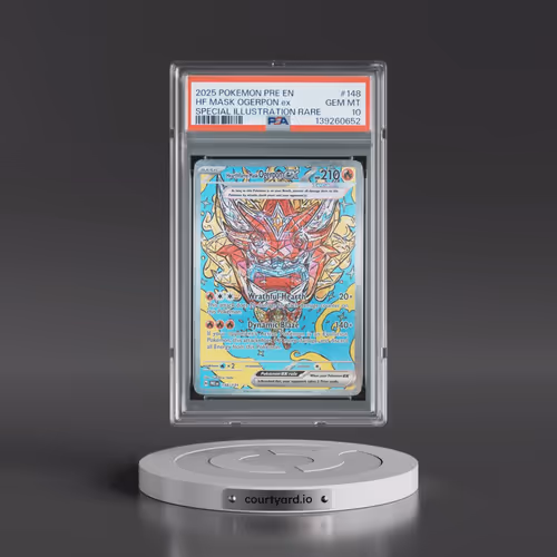 2025 Pokémon Pre EN-Prismatic Evolutions #148 Hearthflame Mask Ogerpon EX - Holo Special Illustratio