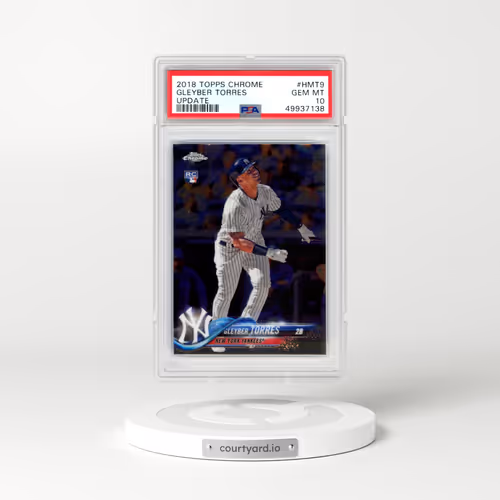 2018 Topps Chrome Update #HMT9 Gleyber Torres (PSA 10 GEM MINT)