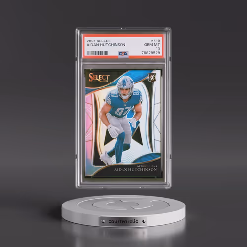 2021 Panini Select #419 Aidan Hutchinson (PSA 10 GEM MINT)