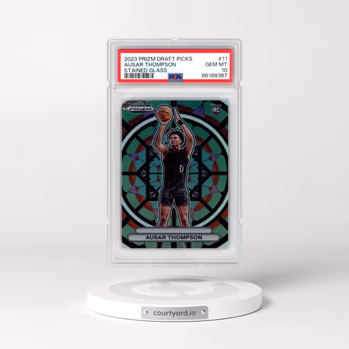 2023 Panini Prizm Draft Picks Stained Glass #11 Ausar Thompson (PSA 10 GEM MINT)