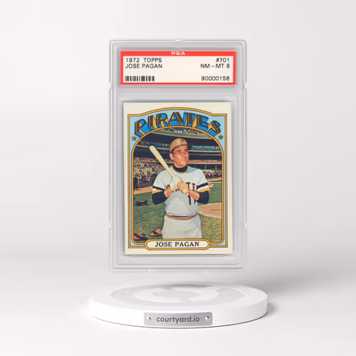 1972 Topps #701 Jose Pagan (PSA 8 NM-MT)