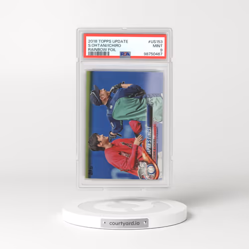 2018 Topps Update #US153 Ichiro/Shohei Ohtani - Rainbow Foil (PSA 9 MINT)