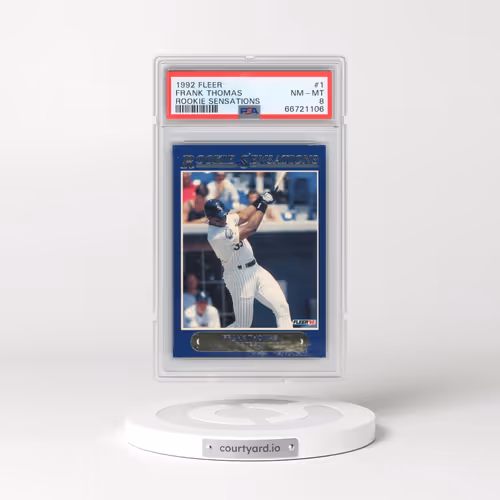 1992 Fleer Rookie Sensations #1 Frank Thomas (PSA 8 NM-MT)