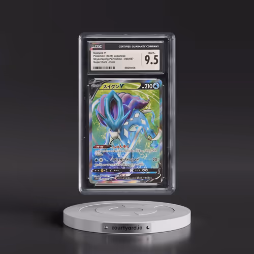 2021 Skyscraping Perfection #068/067 Suicune V - Super Rare Holo (CGC 9.5 MINT+)
