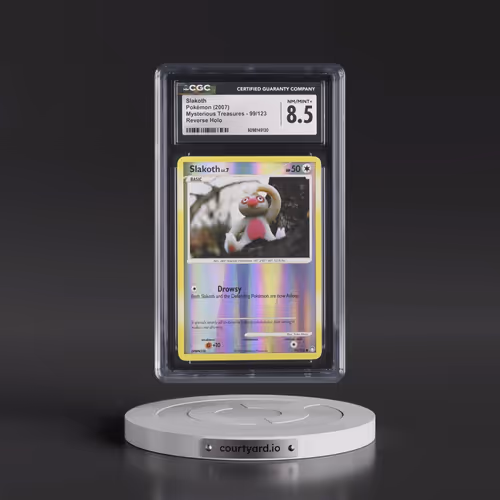 2007 Mysterious Treasures #99/123 Slakoth - Reverse Holo (CGC 8.5 NM-MT+)