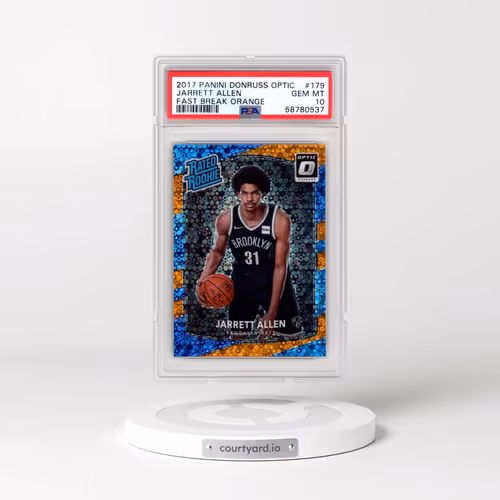 2017 Panini Donruss Optic #179 Jarrett Allen - Fast Break Orange (PSA 10 GEM MINT)