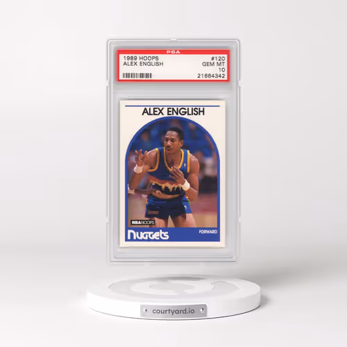 1989 Hoops #120 Alex English (PSA 10 GEM MINT)