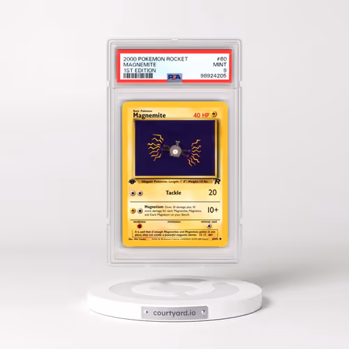 2000 Pokémon Rocket #60 Magnemite - 1st Edition (PSA 9 MINT)