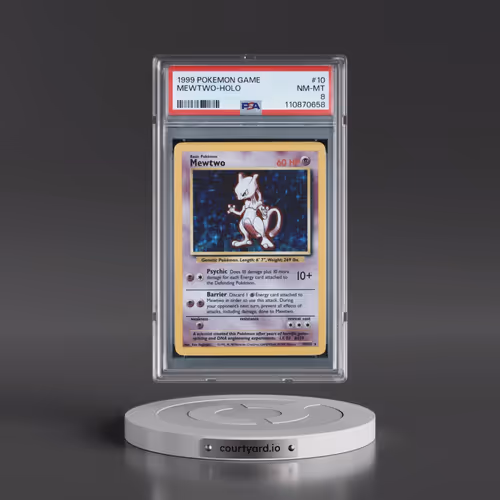 1999 Pokémon Game #10 Mewtwo - Holo (PSA 8 NM-MT)