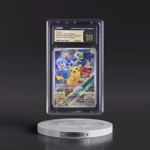 2022 Scarlet & Violet Promos #001/SV-P Pikachu - Scarlet & Violet Pre-Order (Holo) (CGC 10 PRIST