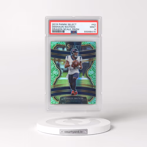 2019 Panini Select #42 Deshaun Watson - Dragon Scale Prizm (PSA 9 MINT)