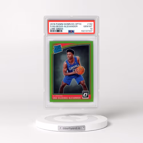 2018 Panini Donruss Optic #162 Shai Gilgeous-Alexander - Lime Green (PSA 10 GEM MINT)