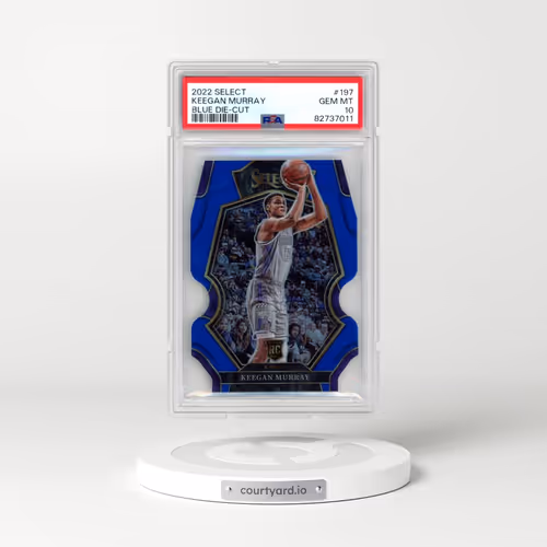 2022 Panini Select #197 Keegan Murray - Blue Die-Cut (PSA 10 GEM MINT)