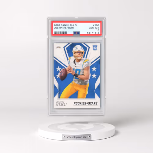 2020 Panini Rookies & Stars #103 Justin Herbert (PSA 10 GEM MINT)