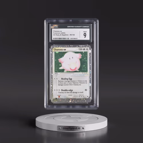 2003 EX Ruby & Sapphire (2003 Copyright, w/ "e" Symbol) #96/109 Chansey ex - Holo (CGC 9 MINT)