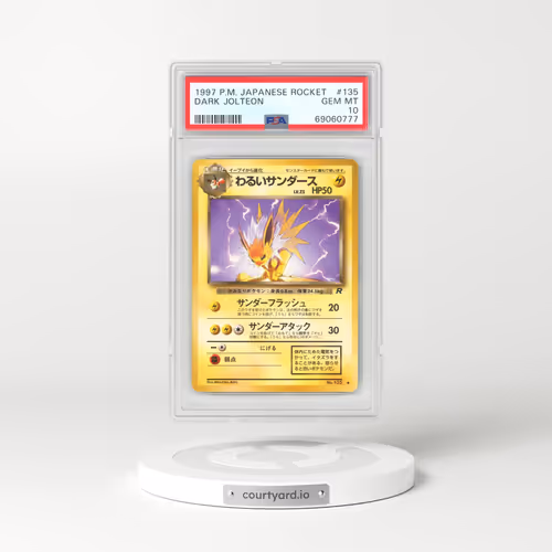 1997 Japanese Rocket Gang #135 Dark Jolteon (PSA 10 GEM MINT)