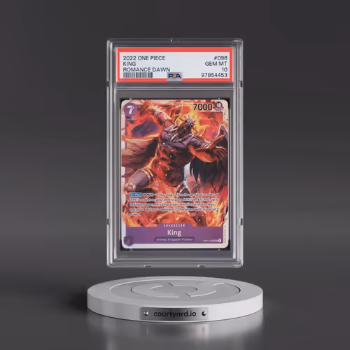2022 One Piece OP01-Romance Dawn #096 King (PSA 10 GEM MINT)