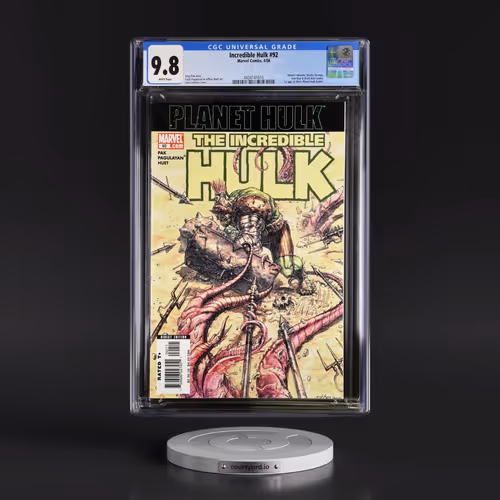 Incredible Hulk #92 CGC 9.8 White Pages (Marvel Comics, 4/06)