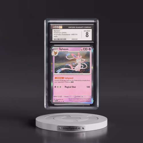 2025 Prismatic Evolutions - PRE EN #040/131 Sylveon - Holo (CGC 8 NM-MT)