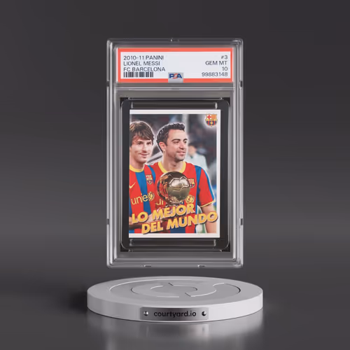 2010-11 Panini FC Barcelona #3 Lionel Messi (PSA 10 GEM MINT)
