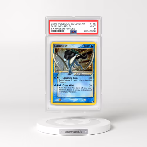 2005 EX Unseen Forces #115 Suicune ☆ - Holo (PSA 9 MINT)