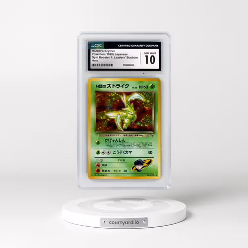 1998 Gym Booster 1: Leaders' Stadium #123 Rocket's Scyther - Holo (CGC 10 GEM MINT)