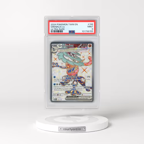 2024 Pokémon Twm EN-Twilight Masquerade #198 Greninja EX - Holo Ultra Rare (PSA 9 MINT)