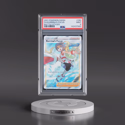 2021 Pokémon Sword & Shield Battle Styles #160 Korrina's Focus - Full Art (PSA 9 MINT)