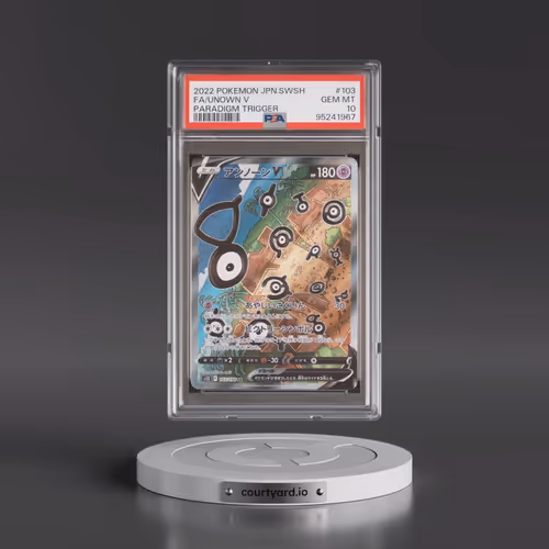 2022 Pokémon Sword & Shield Paradigm Trigger #103 Unown V - Holo Full Art (PSA 10 GEM MINT)