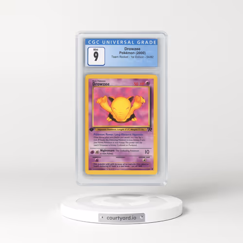 2000 Team Rocket #54/82 Drowzee - 1st Edition 1st Edition (CGC 9 MINT)