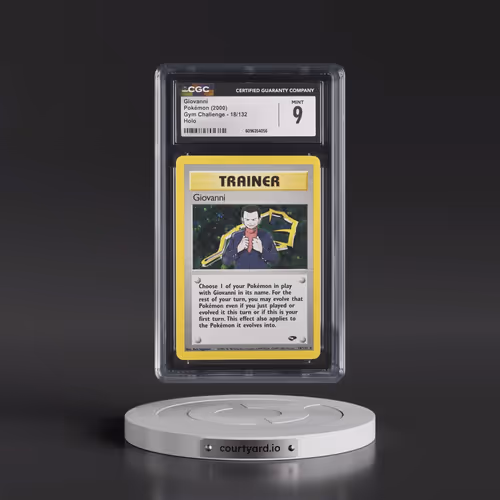 2000 Gym Challenge #18/132 Giovanni - Holo (CGC 9 MINT)