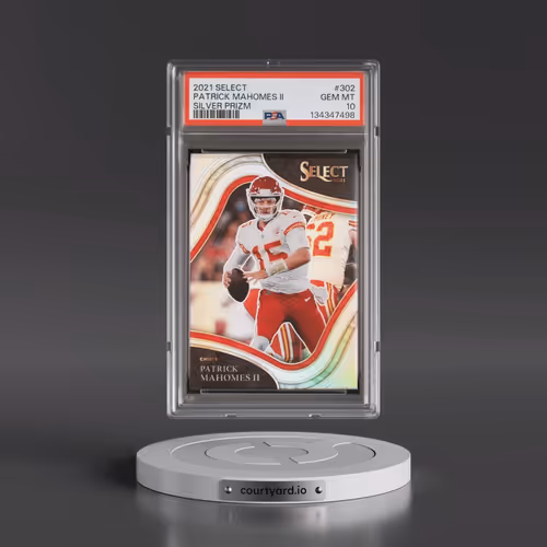 2021 Panini Select #302 Patrick Mahomes II - Silver Prizm (PSA 10 GEM MINT)