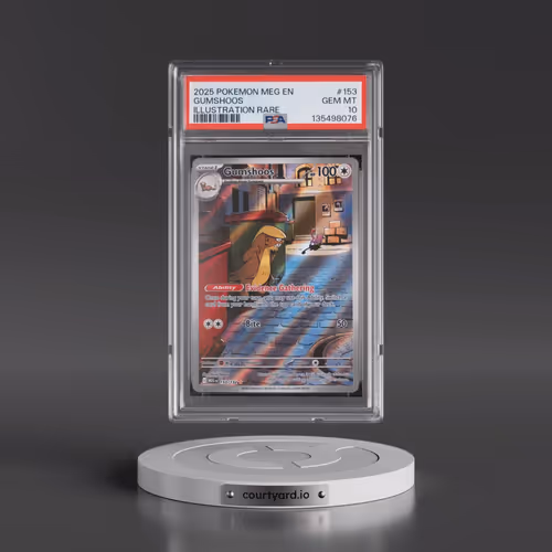 2025 Pokémon Meg EN-Mega Evolution #153 Gumshoos - Illustration Rare (PSA 10 GEM MINT)