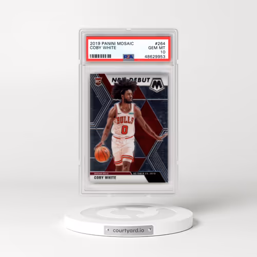 2019 Panini Mosaic #264 Coby White (PSA 10 GEM MINT)
