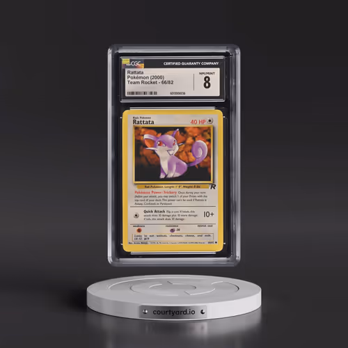 1999 Team Rocket #66/82 Rattata (CGC 8 NM-MT)
