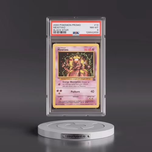 2000 Pokémon Promo Black Star #14 Mewtwo (PSA 8 NM-MT)