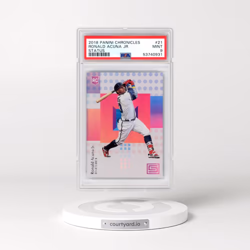 2018 Panini Chronicles Status #21 Ronald Acuna Jr. (PSA 9 MINT)