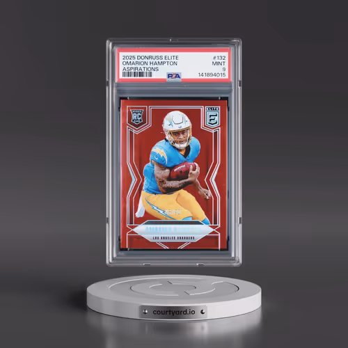 2025 Panini Donruss Elite #132 Omarion Hampton - Aspirations (PSA 9 MINT)