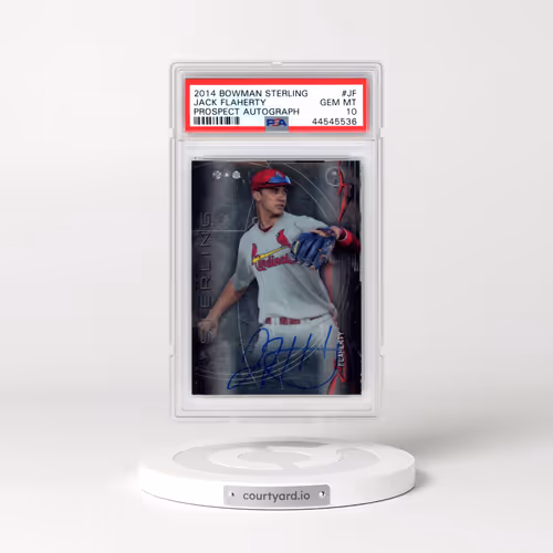 2014 Bowman Sterling Prospect Autograph #JF Jack Flaherty (PSA 10 GEM MINT)