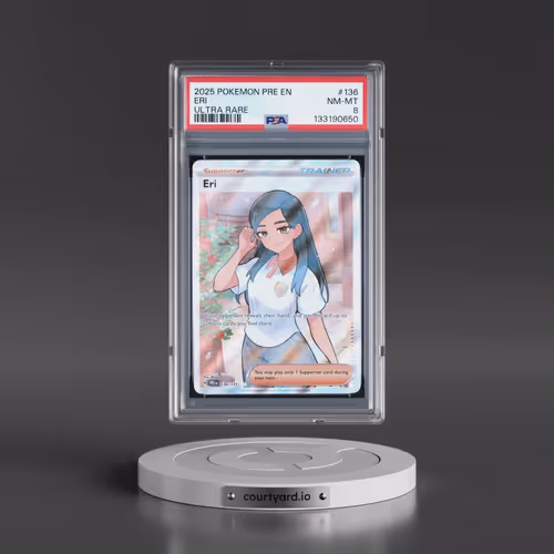 2025 Pokémon Pre EN-Prismatic Evolutions #136 Eri - Ultra Rare (PSA 8 NM-MT)